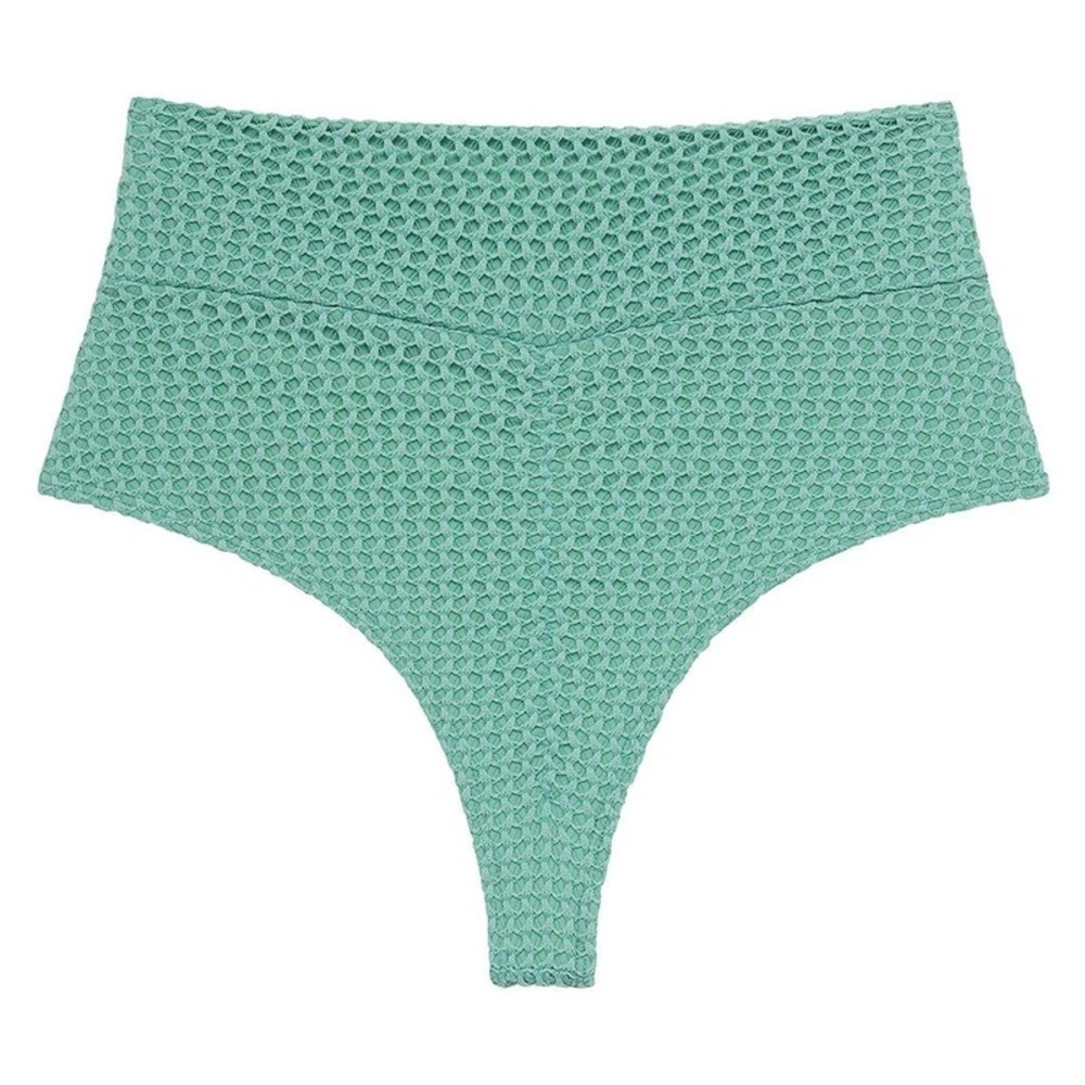 New! Montce turquoise crochet high waisted bikini bottoms 27812 - Picture 6 of 13